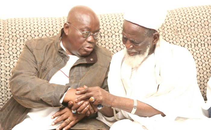 Nana Akufo-Addo in tête-à-tête with the National Chief Imam, Sheikh Dr Osmanu Nuhu Sharubutu